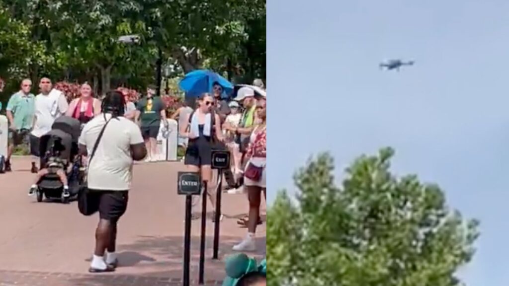 Disney World Guest Illegally Flies Drone Inside EPCOT, ‘Imagine Being This Stupid?’ Guest flying drone over EPCOT in Disney World