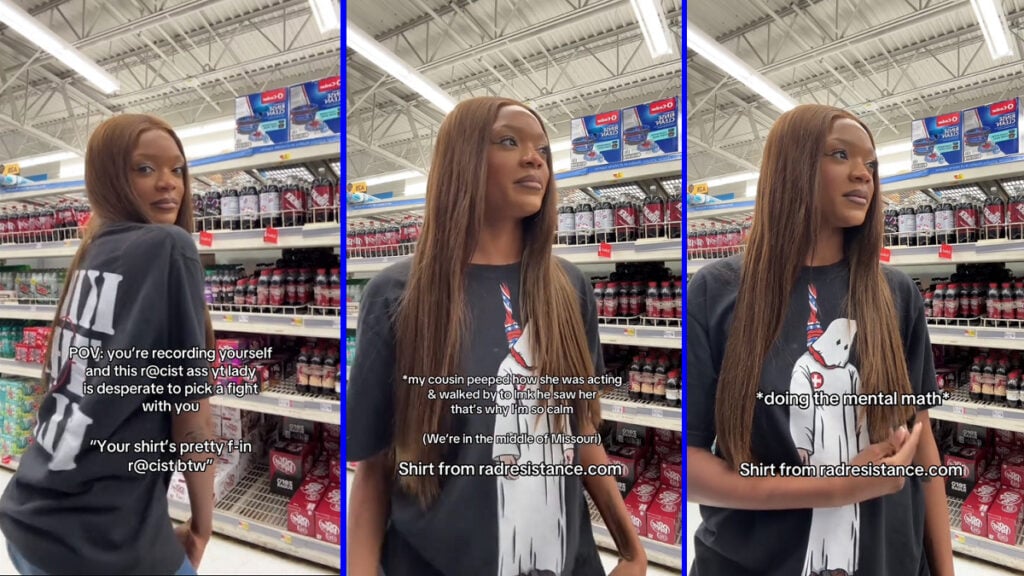 Black Georgia Artist Hurts White Karen's Feelings With Her Anti-KKK Shirt
