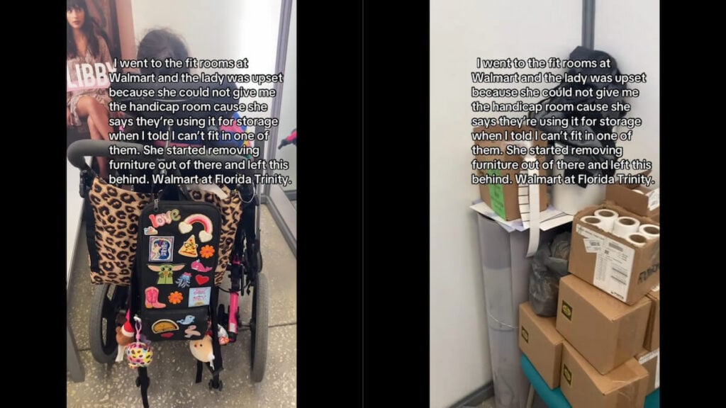 Florida Walmart Handicap Fitting Room