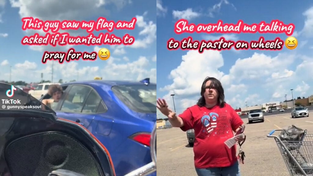 Tempers Flare in Evansville As MAGA Loyalists Confront ‘F*** Trump’ Flag Bearer: ‘She Got Really Quiet on the Civics Questions’