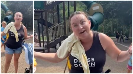 'Insane' Massachusetts Mom Nonchalantly Uses Racial Slur in Front of Kids in a Playground in Viral Clip