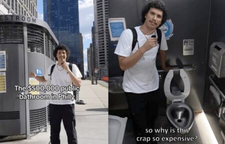 Man Explains Public Bathrooms Cost Half a Million Dollars in Philadelphia, Pennsylvania