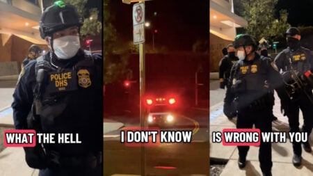 Oregon ICE Agents use excessive force on a protestor - gonzo journalist records reactions.