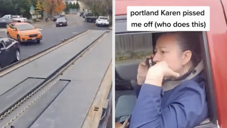 Portland Karen Causes Traffic Jam Because She Refuses To Back Up
