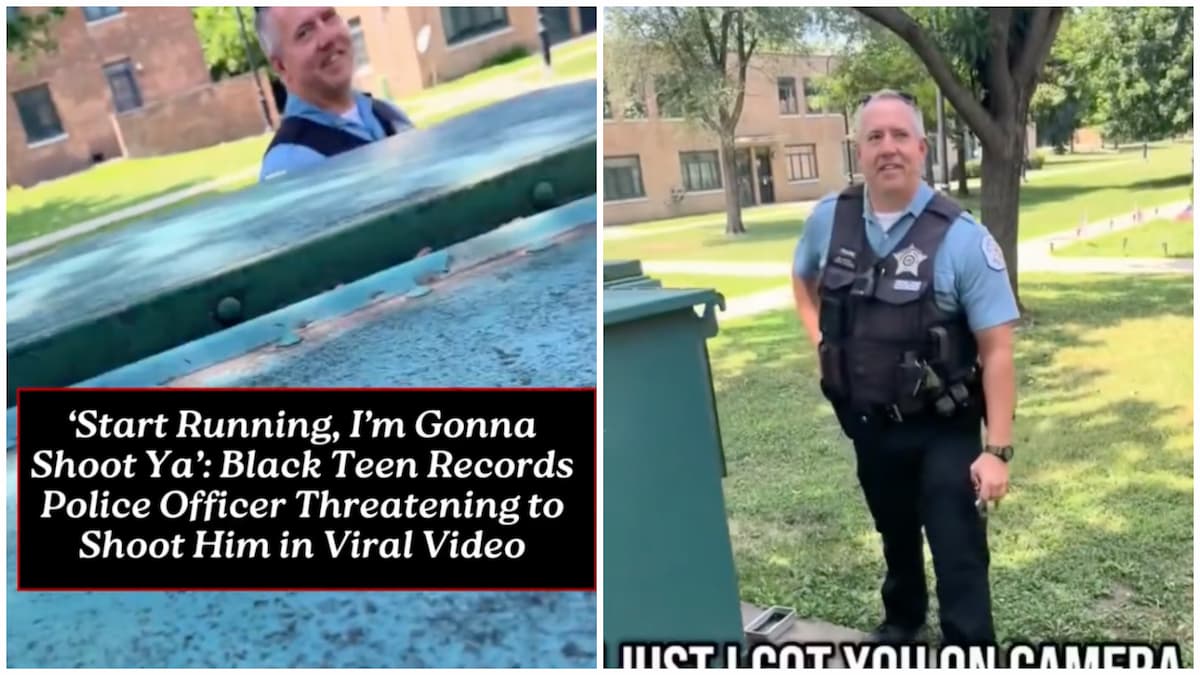 Smiling Chicago Cop Threatens to Shoot Black Teen If He ‘Start Running’ in Shocking Video: ‘Their So Comfortable Abusing Positions’