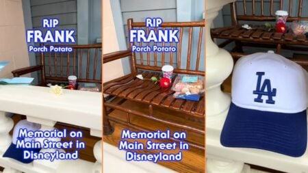 Unofficial Memorial Placed At Disneyland California for Recently Deceased Guest, 'RIP Buddy'