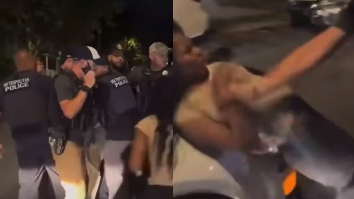 Idiotic Black Washington DC Woman Gets Slammed Against Car After Punching Officer: ‘What Was She Expecting?’