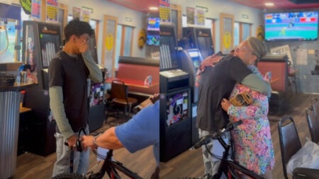 stolen bike replaced for worker