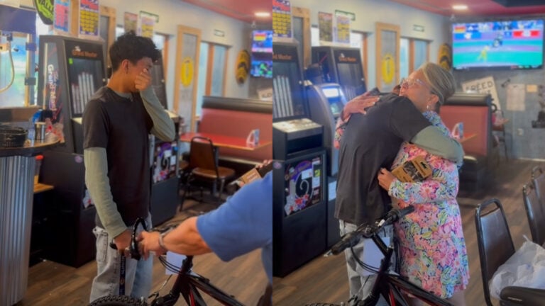 stolen bike replaced for worker