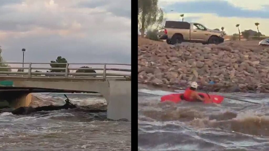 Arizona Kayak Floodwaters