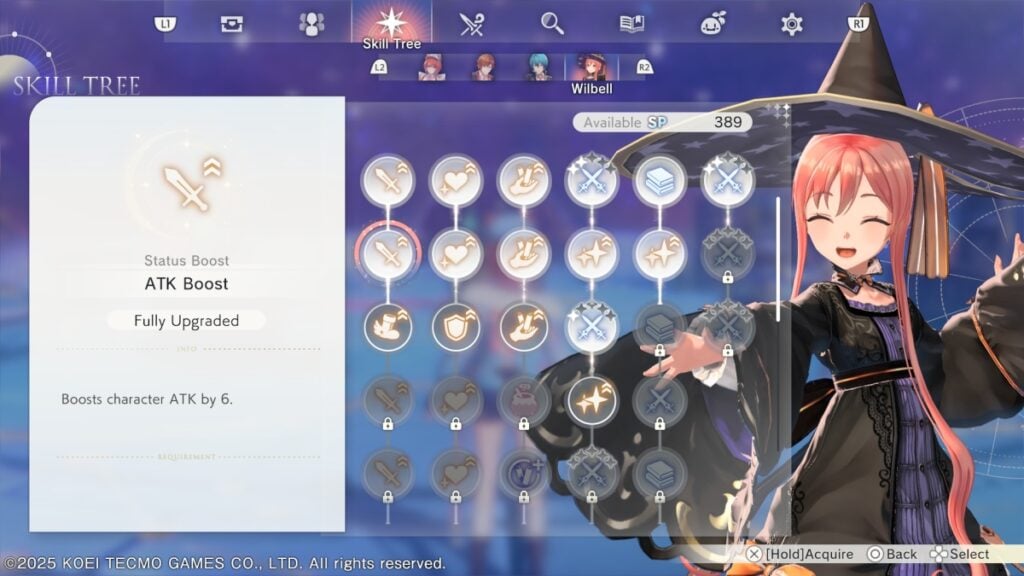 Willbell Skill Tree