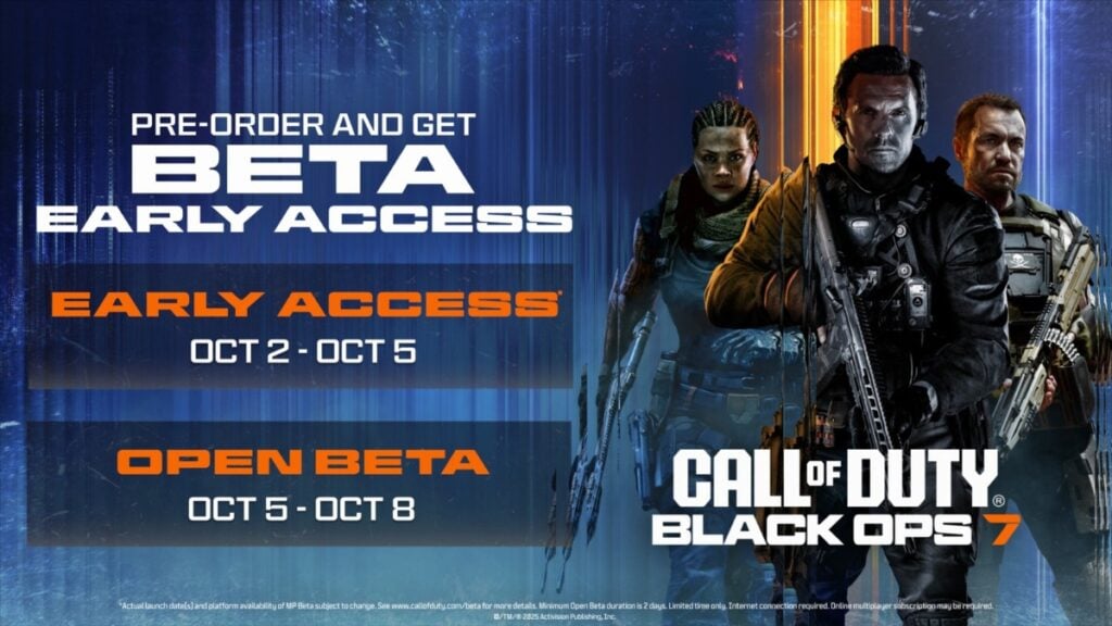 Black Ops 7 beta release date