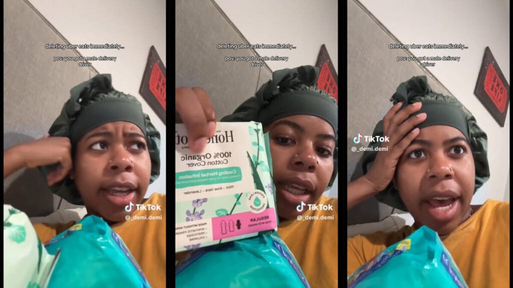 Boston Woman Uber Eats Wrong Pads
