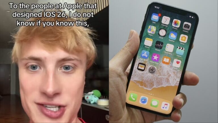 California man sees person licking their phone screen