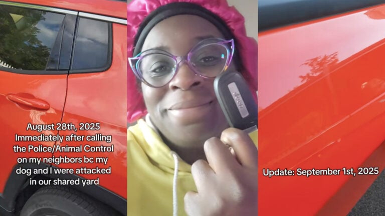 Chicago Woman shares before and after photos of her Jeep, following an incident with neighbors.