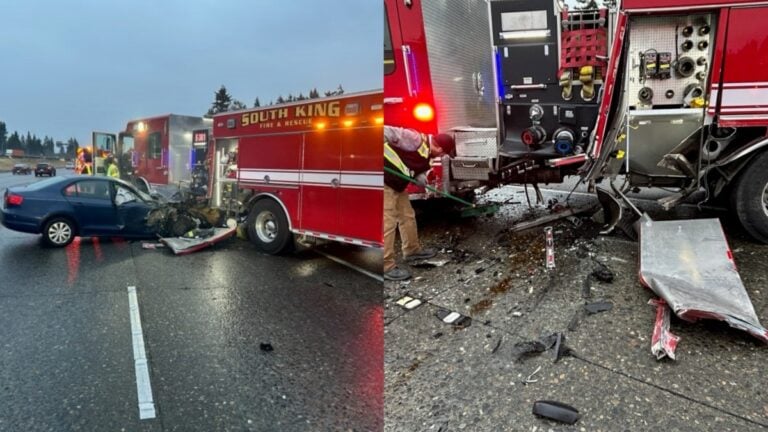 Firetruck Wreck in Washington