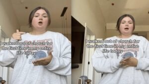 Illinois Woman Walks Out of Church Over Money Talk