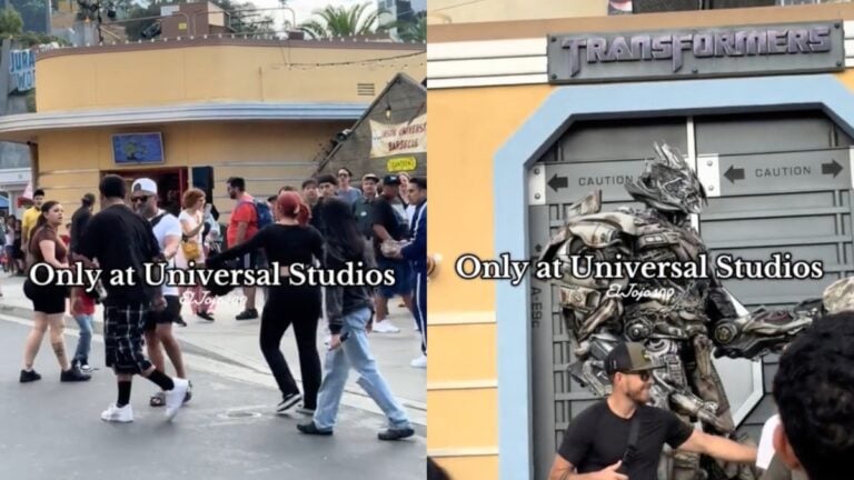 Megatron Encourages Fighting at Universal Studios California