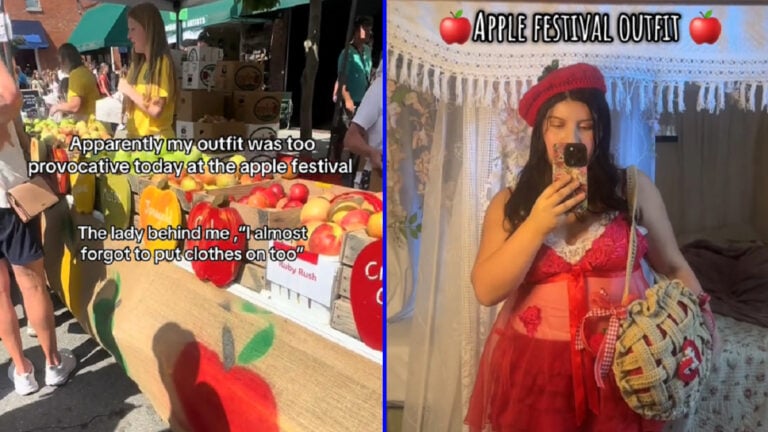 North Carolina Boomer Fumes Like a Prude Over Woman's Lacy Clothing at Apple Festival