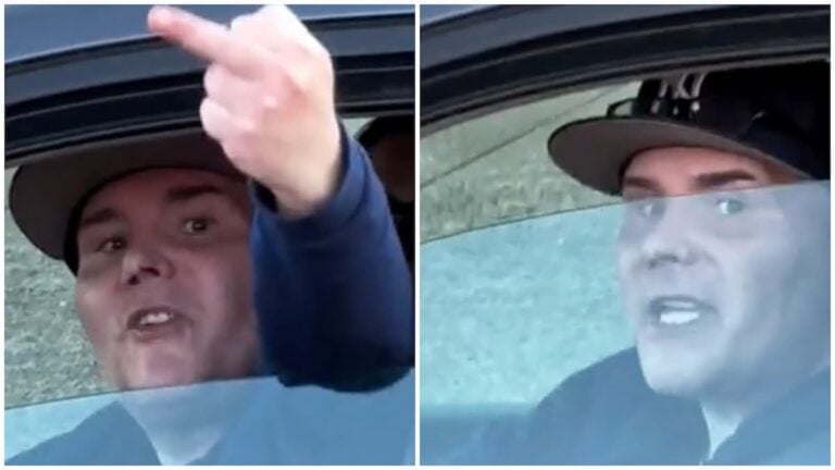 Racist New York Driver Melts Down on the Side of a Highway Because a Guy Was Looking for His Credit Card and Driving Slowly