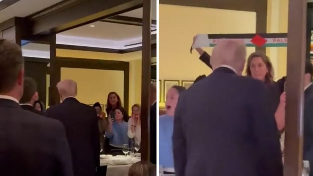 Trump gets booed at a restaurant in DC