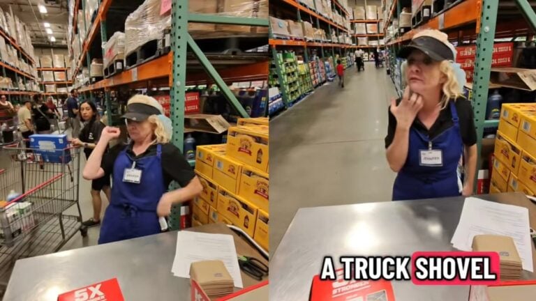 A picture of the unhinged California Costco employee.
