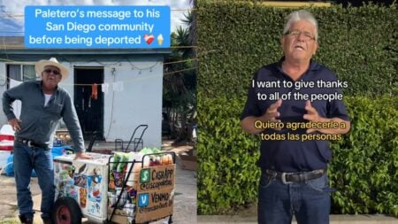 A picture of the California ice cream seller.