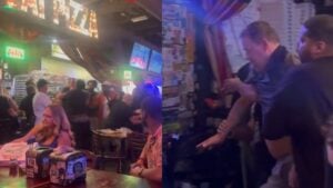 A picture of the Las Vegas fight.