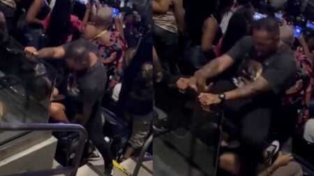 Couple dry humping at Chris Brown concert