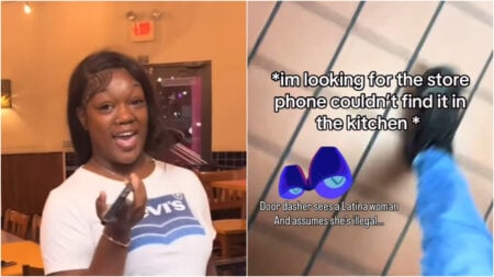 DoorDash karen called Latina illegal