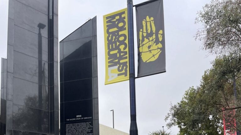 holocaust museum LA never again post