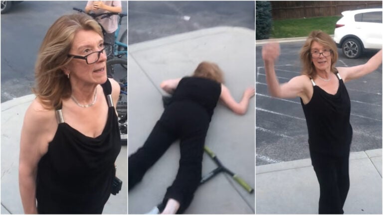 Karen assaults kids