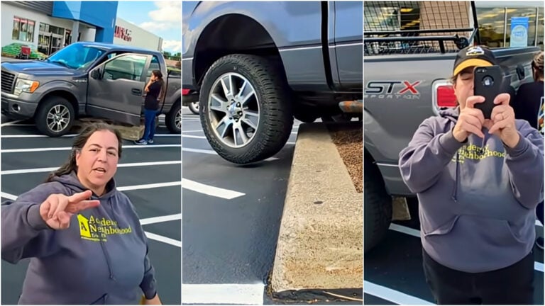 karen crashes truck
