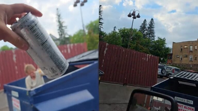Minnesota man finds person in dumpster