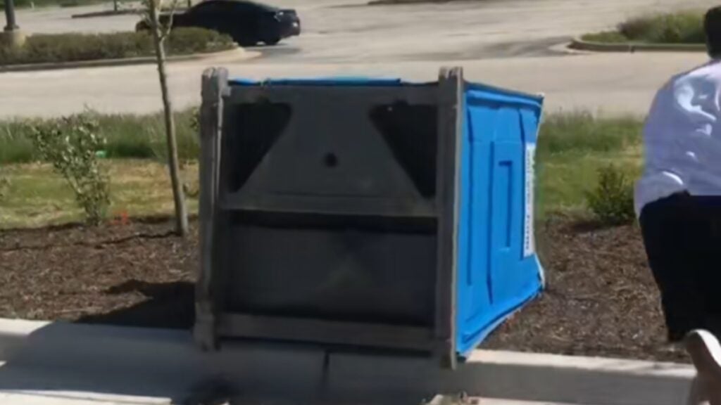 porta potty cop