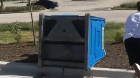 porta potty cop