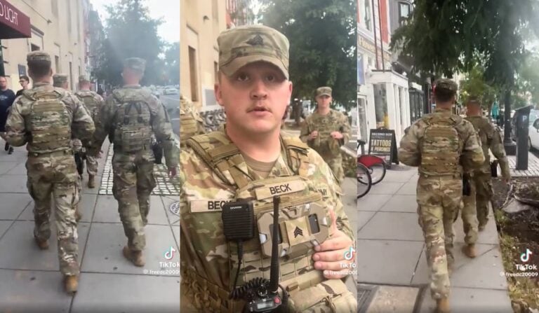 washington D.C. man trolls military