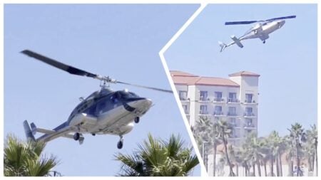 Helicopter Crash in Huntington Beach California