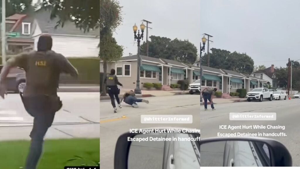 ICE Agent Painfully Injures His Leg, Falling to the Ground, While Chasing Handcuffed Detainee in California: ‘Looks Like a Nasty Case of Plantar Fascist-Itis’