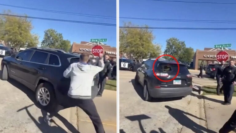 Illinois Man Punches ICE Car and Smashes the Window