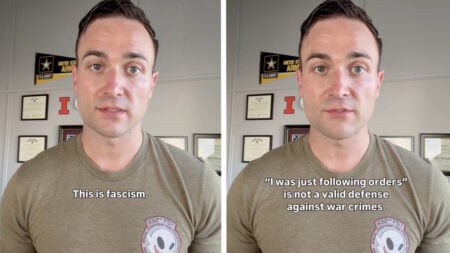 Illinois National Guard Captain’s Security Clearance Suspended for Saying Military Should Disobey Illegal Orders: ‘An Obligation of the Oath’ Illinois National Guard Captain's Security Clearance Suspended for Saying Military Should Disobey Illegal Orders