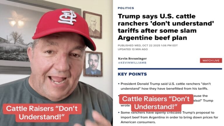Missouri Man Asks if Cattle Ranchers Know President Trump Said They’re Too Dumb to Understand Their Own Business