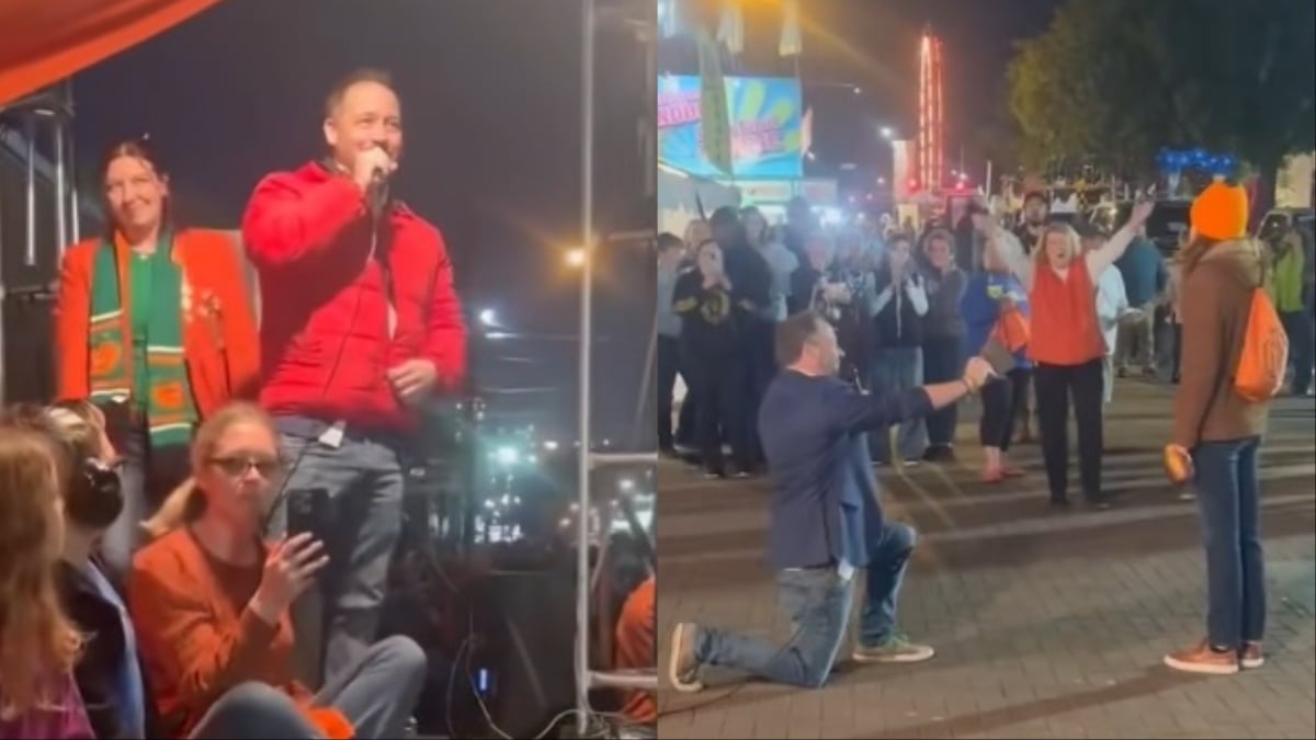 Ohio Man Recreates Iconic Movie Scene To Propose to His Girlfriend at Local Pumpkin Festival: ‘This Is Amazing’