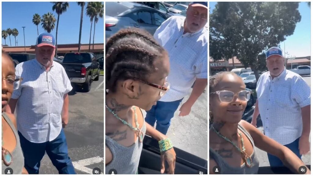 Racist California Trump supporter