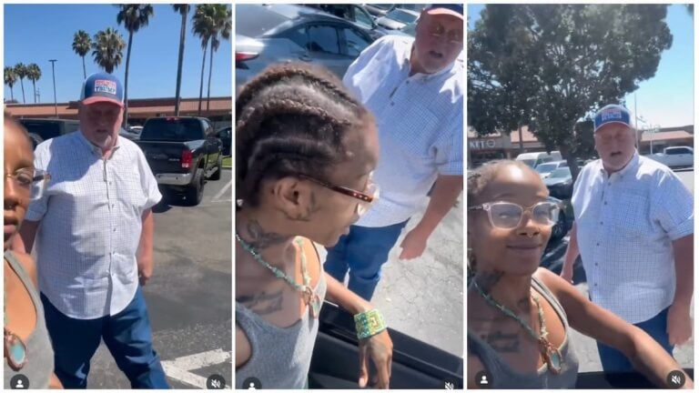 Racist California Trump supporter