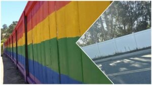 San Diego Rainbow Fence