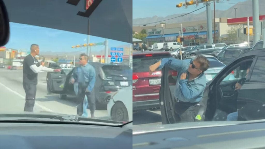 Texas Road Rage Meltdown Man Opens Woman’s Car Door Throws Her Phone and Steals Cash on Desert Boulevard: ‘Tiny Guy’s Angry Issues’ Texas Road Rage Meltdown Man Opens Woman’s Car Door Throws Her Phone and Steals Cash on Desert Boulevard: ‘Tiny Guy’s Angry Issues’