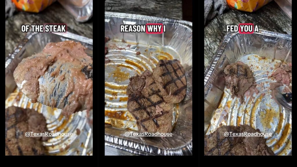 Texas Roadhouse Customer Complains That Her Steak Order Arrived Looking Like ‘Pure Mush’: ‘I Would Seriously Question If That Was Real Meat!’ Texas Roadhouse Mushy Steak Complaint