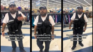 Texas Woman Security Guard Confrontation
