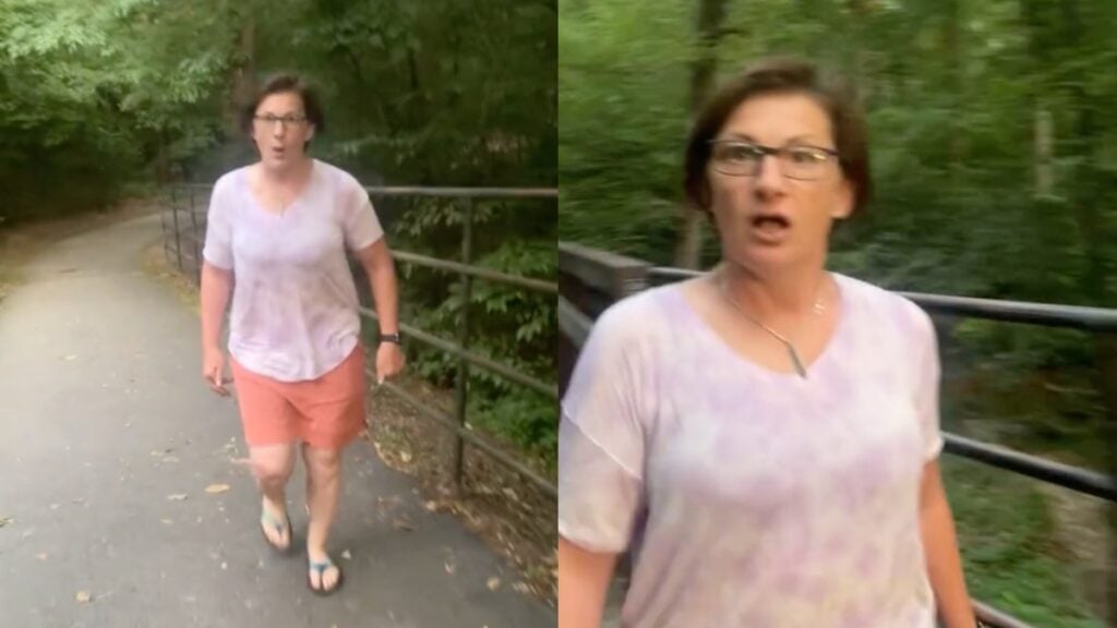 Virginia woman chases after Black man